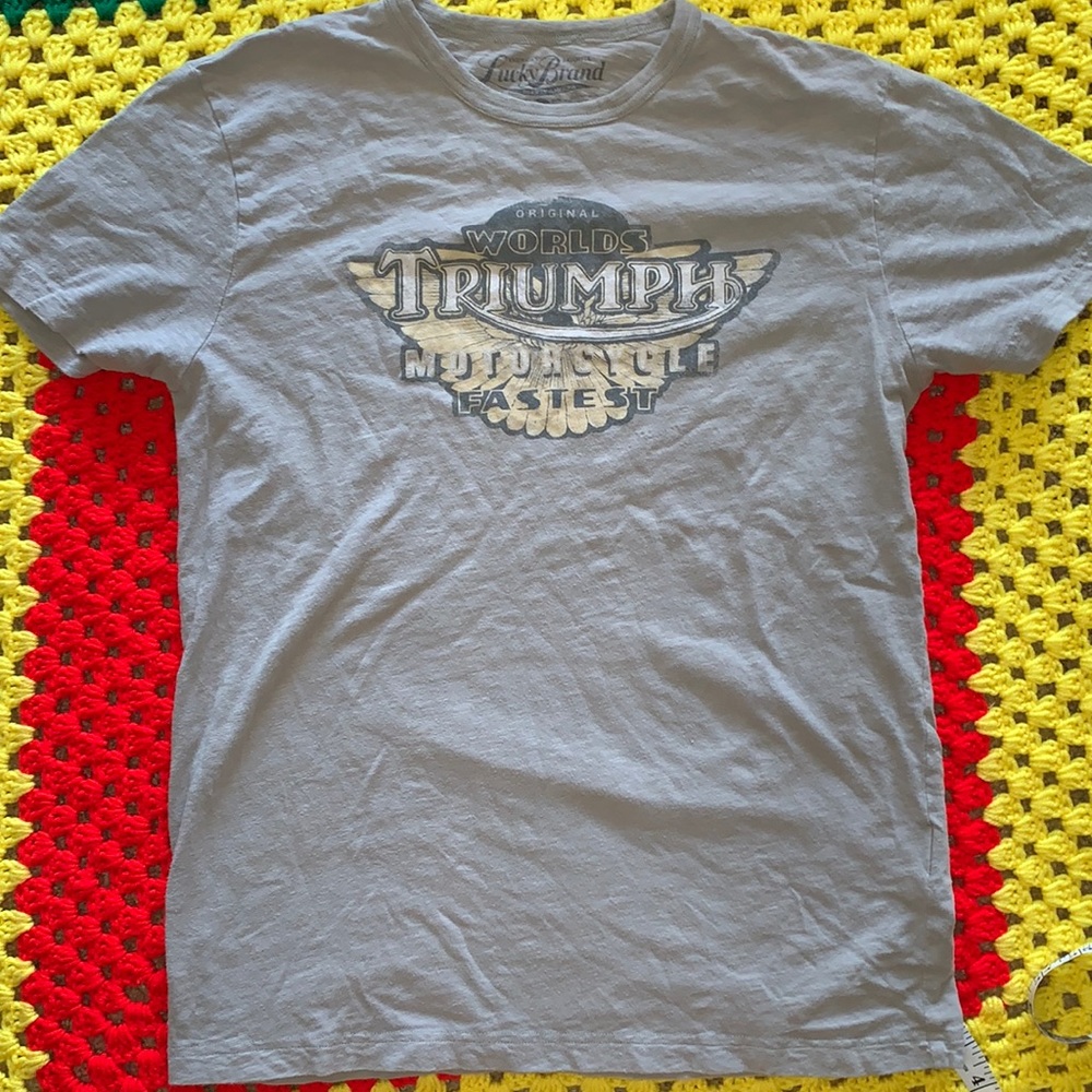Lucky Brand Triumph motorcycle T-shirt